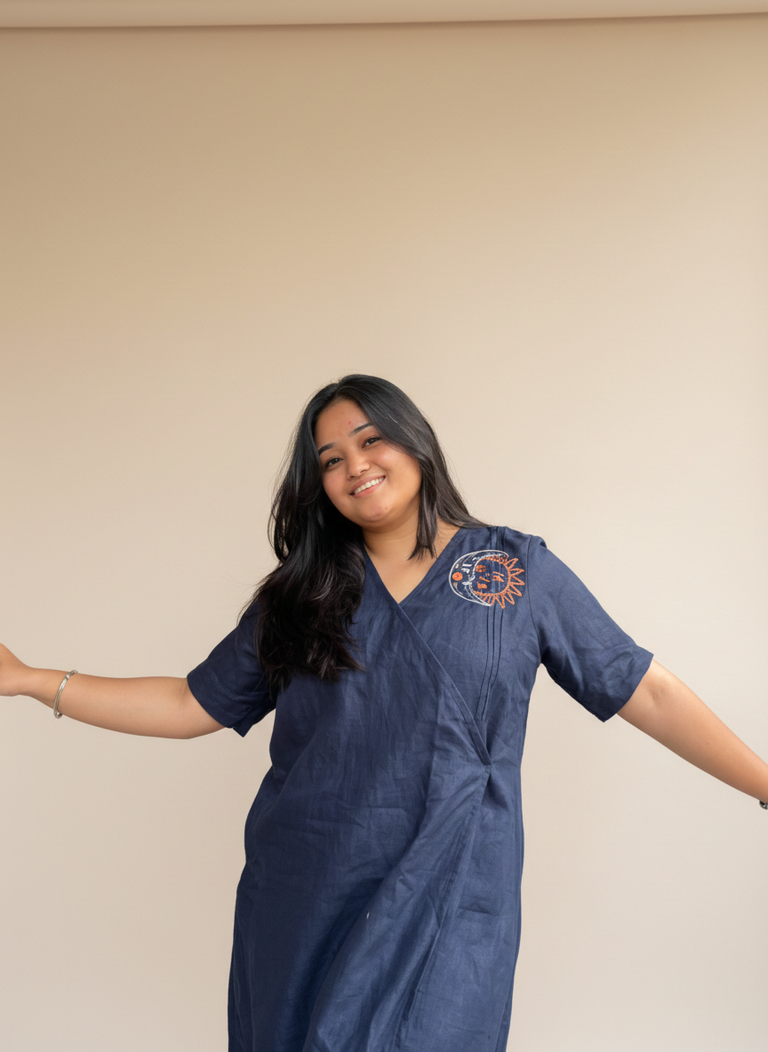 Cosmic Charm Navy Dress