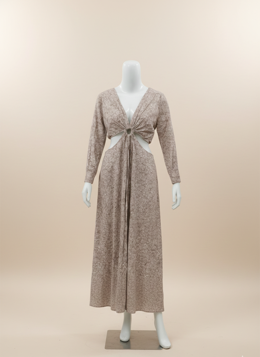 Pink and white Dress