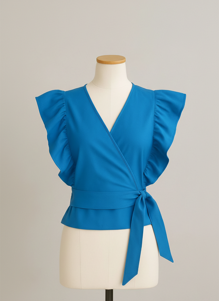 Blue and White Dress