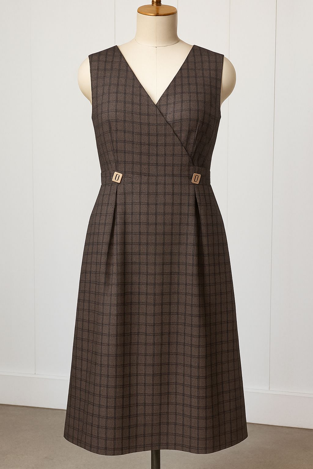 brown checked