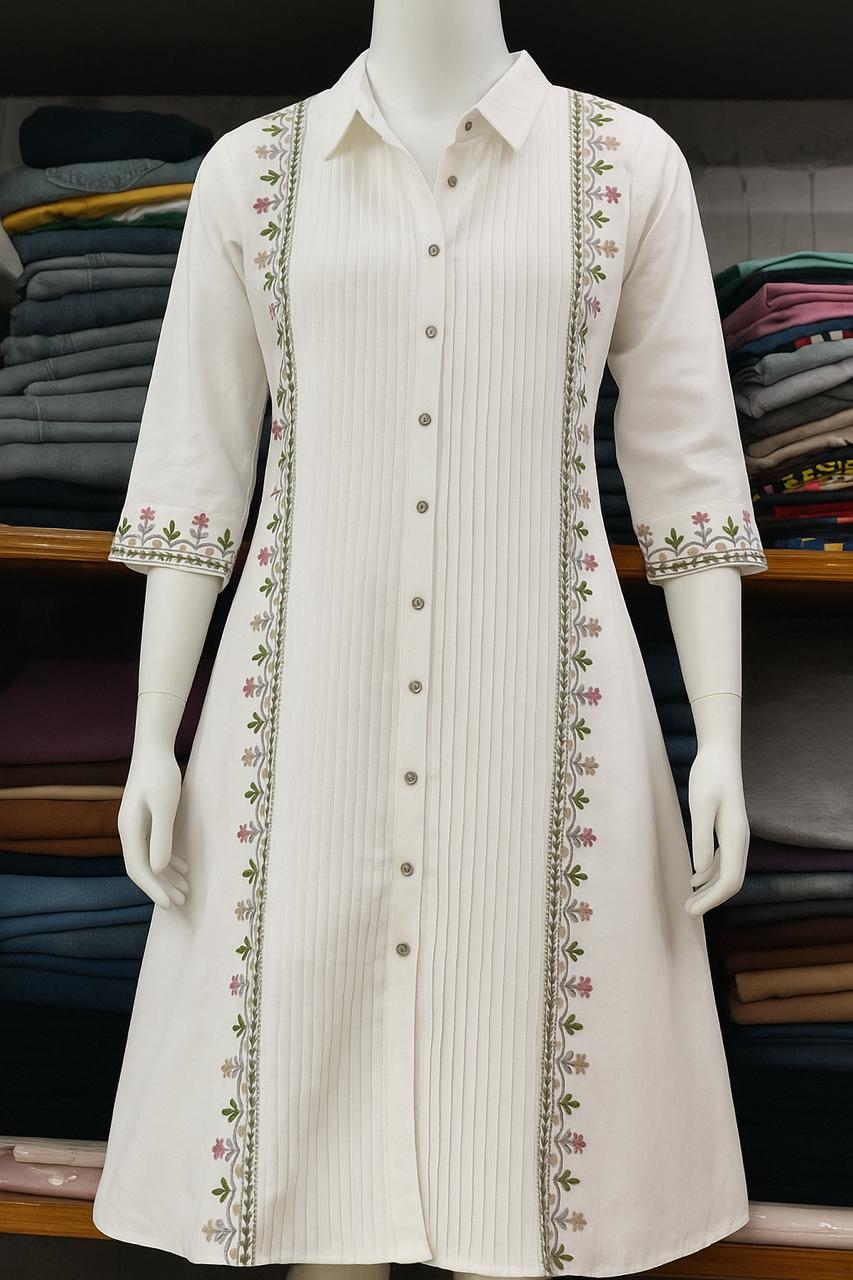 White Full Dress