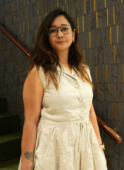 Oatmeal Linen Shirt Dress