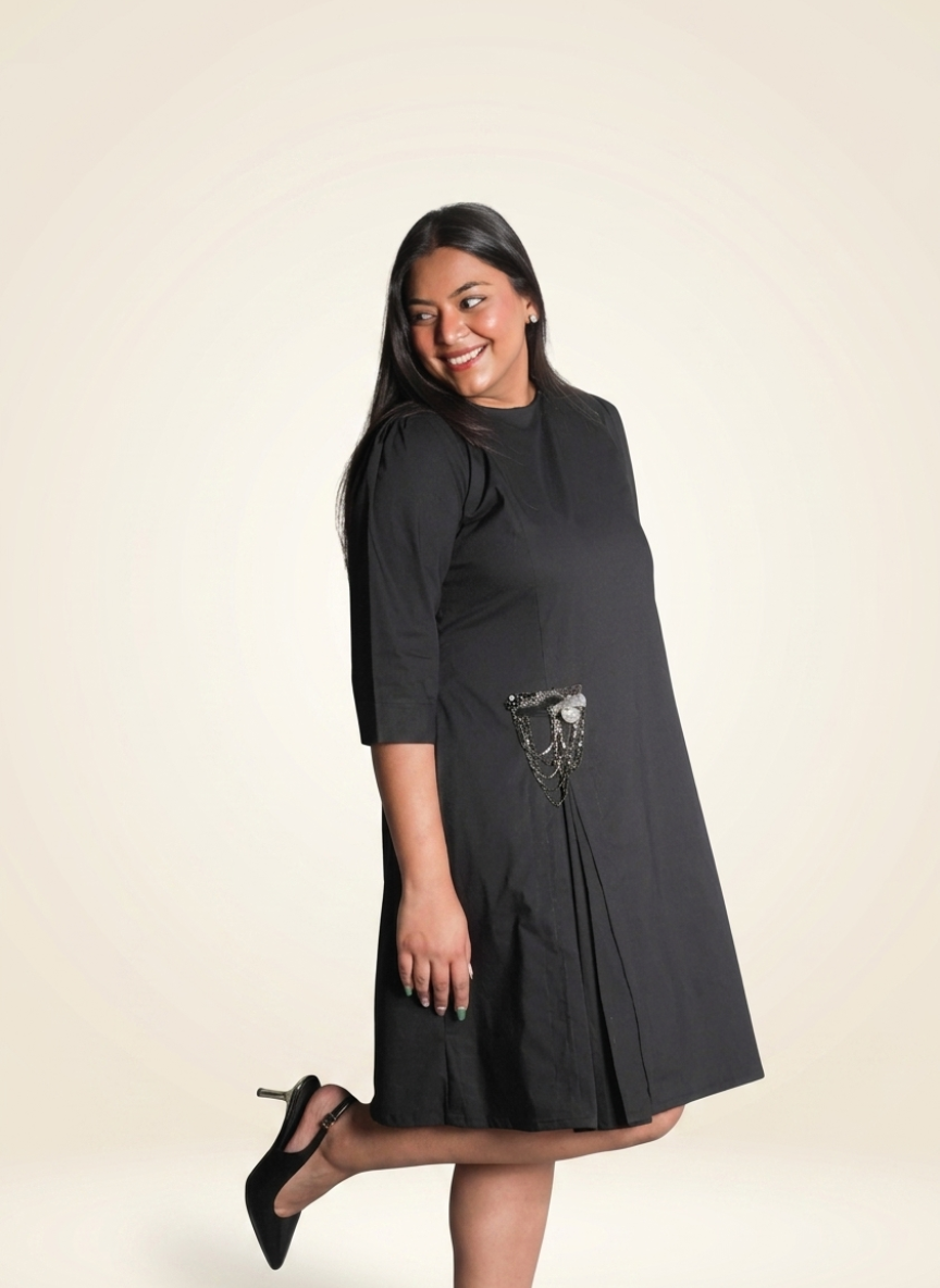 Pleated Accent Tunic