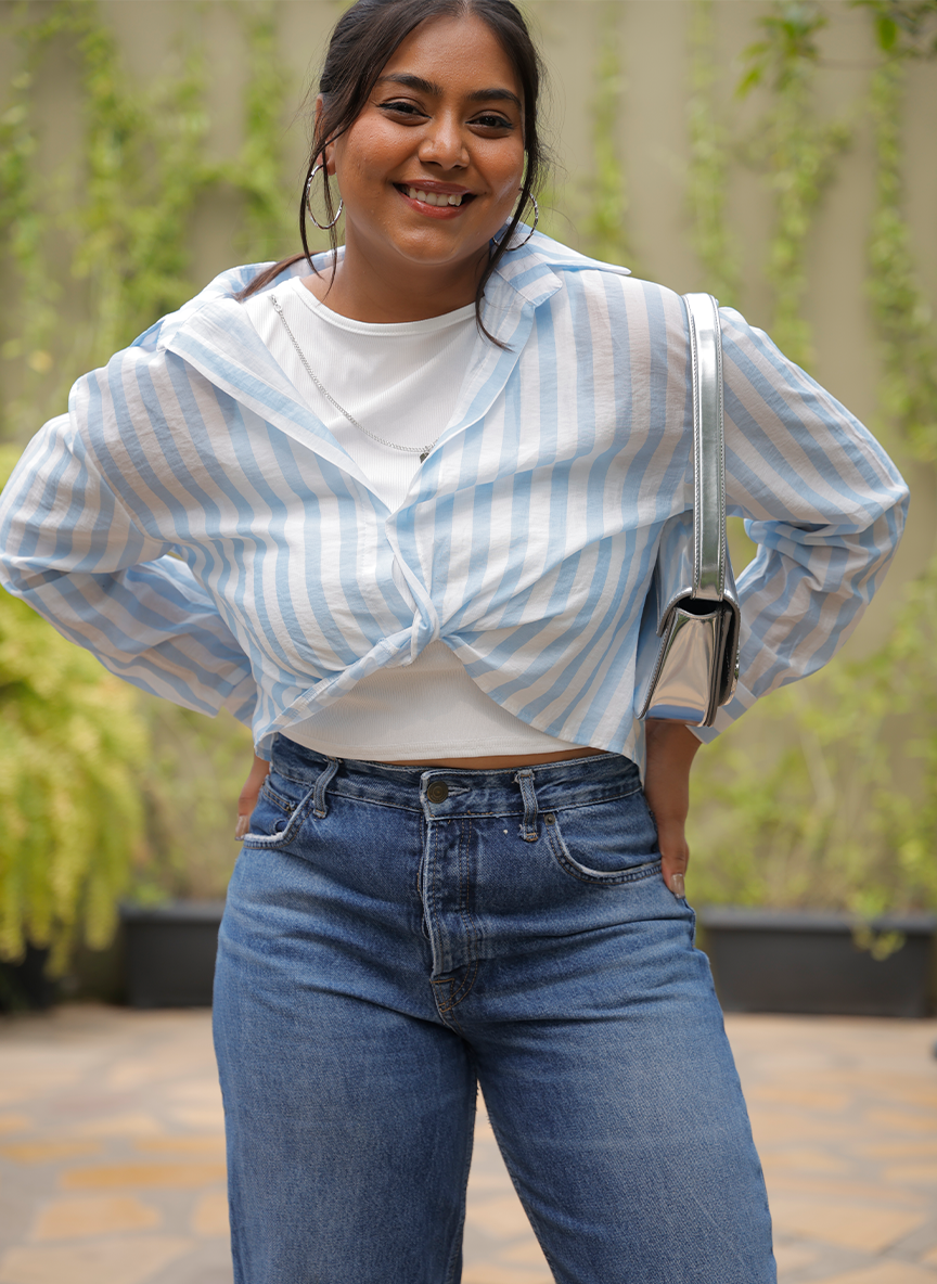 Sky Stripe Knot Shirt