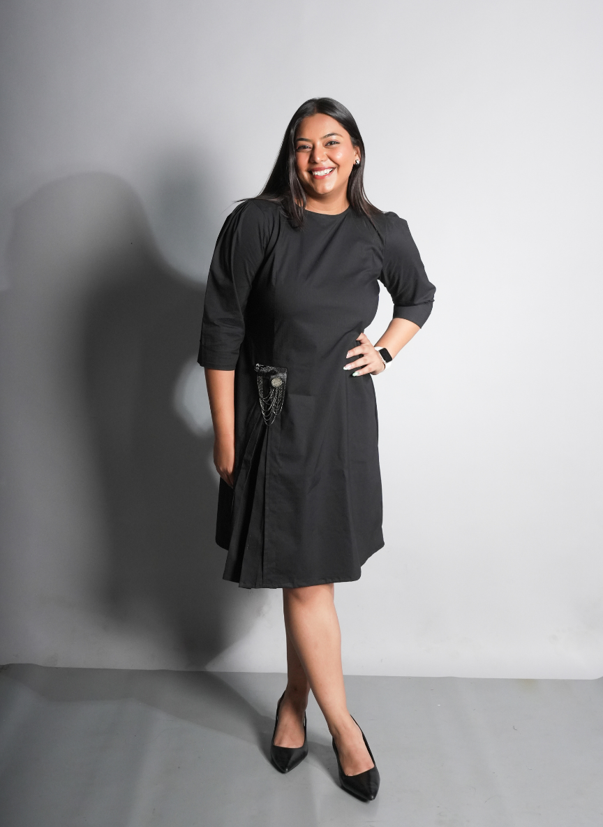 Pleated Accent Tunic