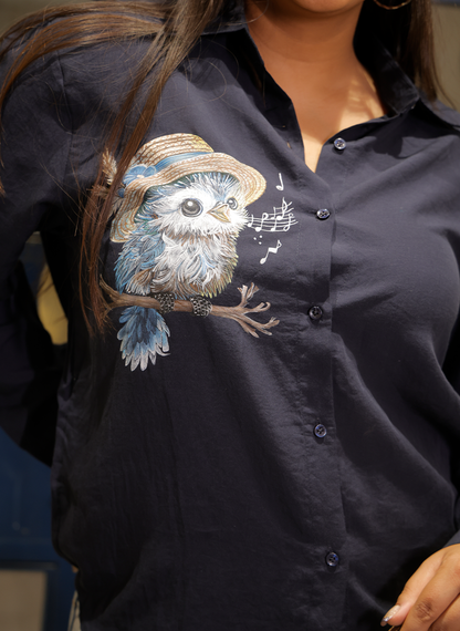 Midnight Melody Owl Shirt