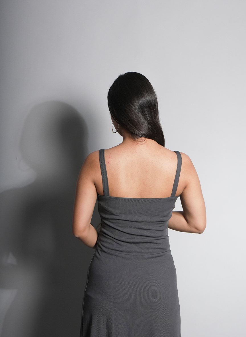 Twilight Side-Slit Midi Dress