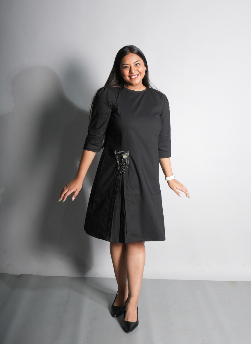 Pleated Accent Tunic