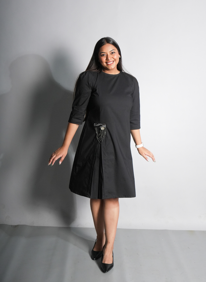 Pleated Accent Tunic
