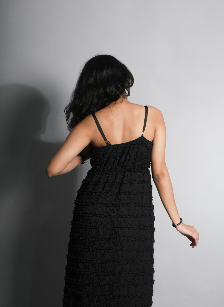 Midnight Textured Dress