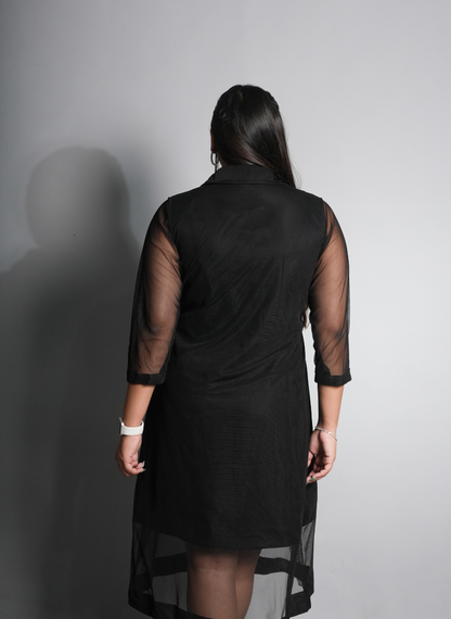 Modern Mesh Statement Midi