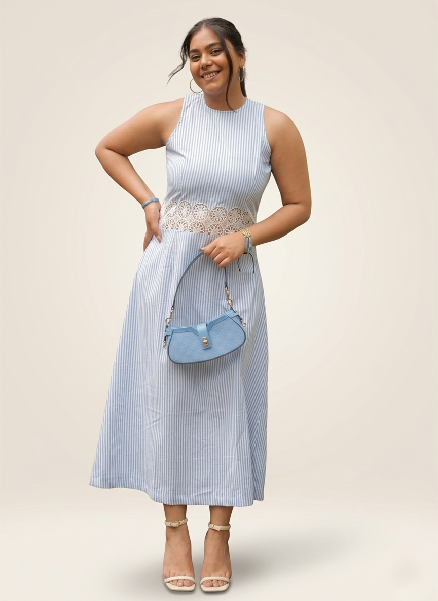 Serene Stripe crochio Dress