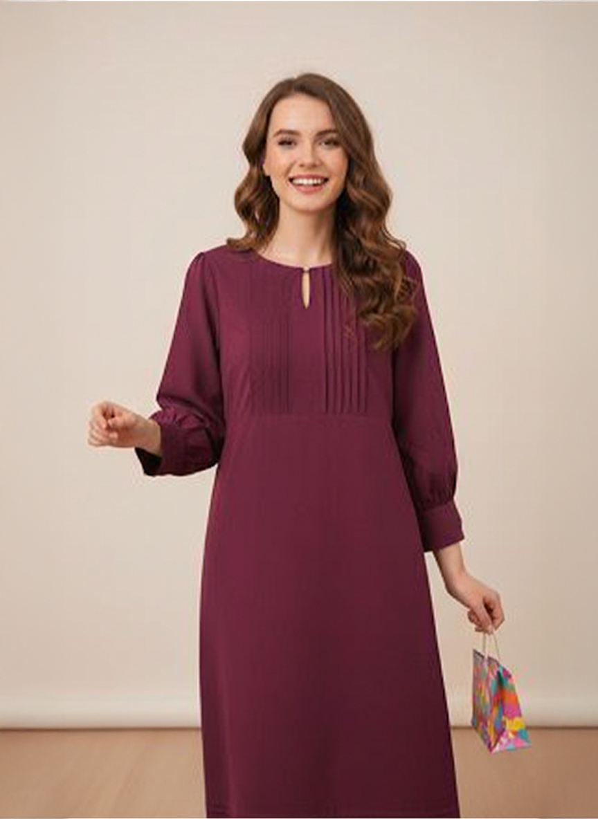 Maroon Dress