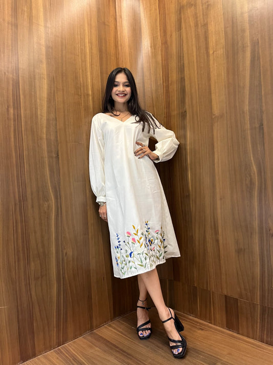 Pure Grace Embroidered Dress