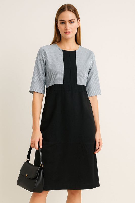 Black Grey Dress