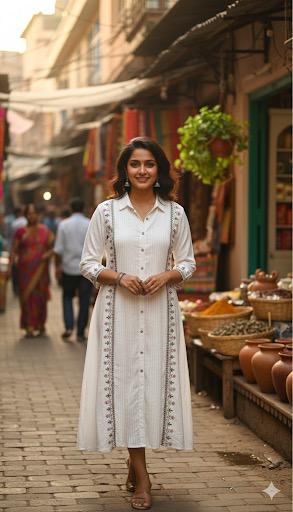 White Full Dress