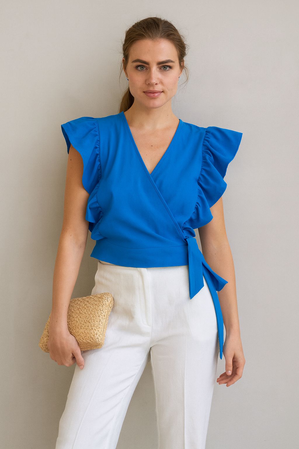 Blue and White Dress