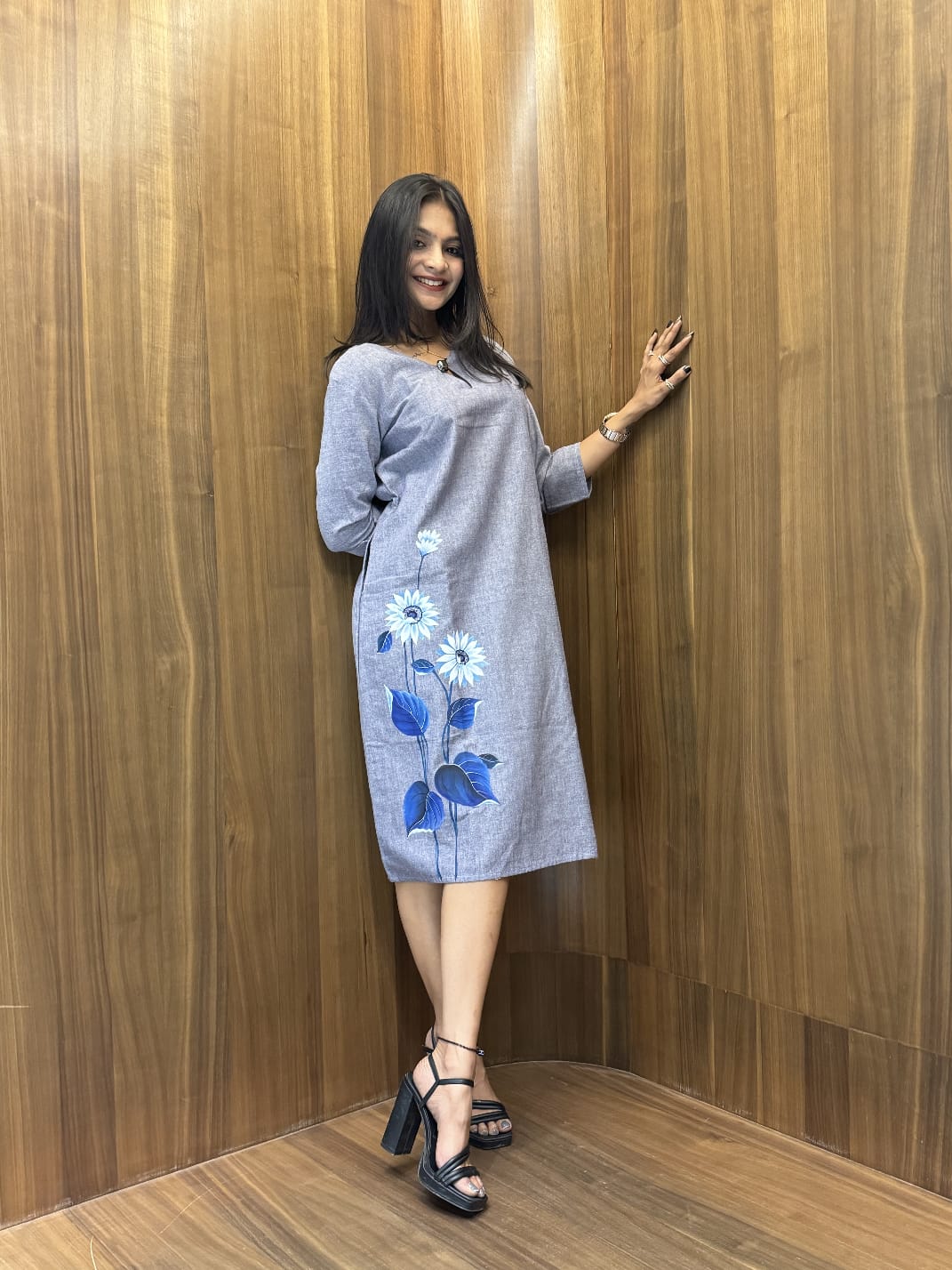 Purple Flower Dress