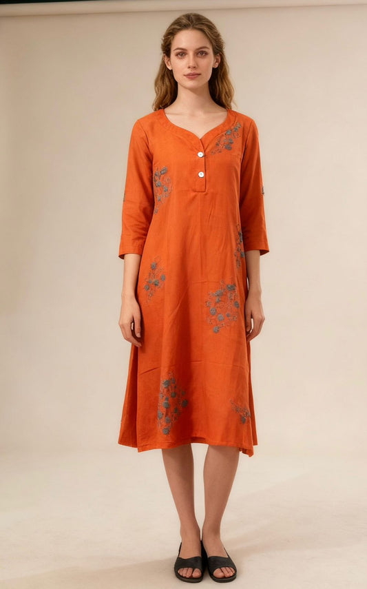 Orange Dress